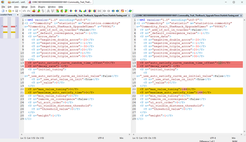 Comparing the mod xml to v1.124, proving no update needed.png