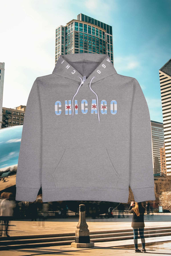 Embroidered Chicago Flag Sweatshirt - Gray.png