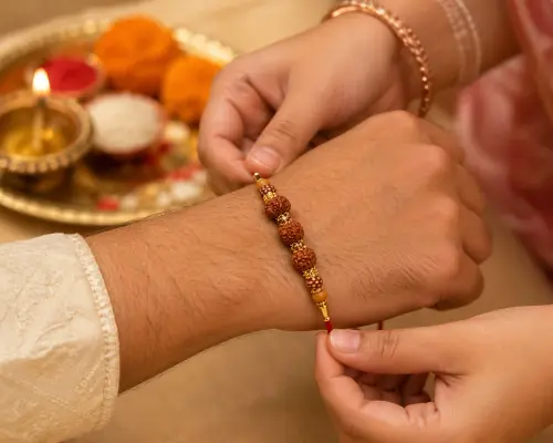 3 premium rudraksh beaded rakhi for brother handmade designer original imahmry5bbfpvtpy.webp