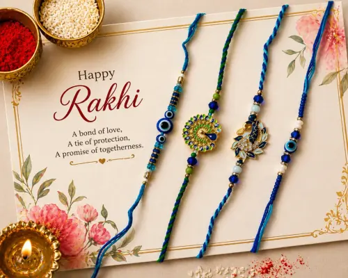 4 designer rakhi combo pack of 4 for brother fancy peacock original imahnjgpmyhuh5yz.webp