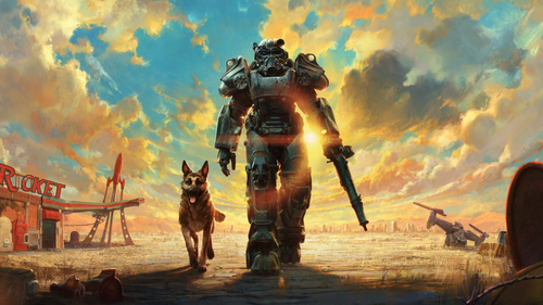 FO4 ART AnniversaryEdition 16x9 Center GUN Clean.png