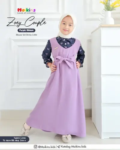 ZOEY DRESSBLOUSE KIDS PURPLERIBBON.webp