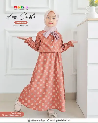 ZOEY BLOUSE SKIRT KIDS CREAM SQUARE.webp