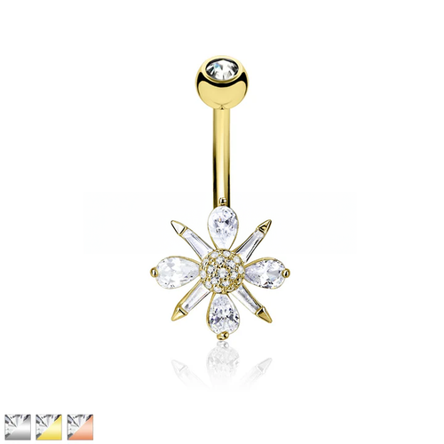 316L Surgical Steel 316L Surgical Steel Barguette CZ and Pear CZ.png