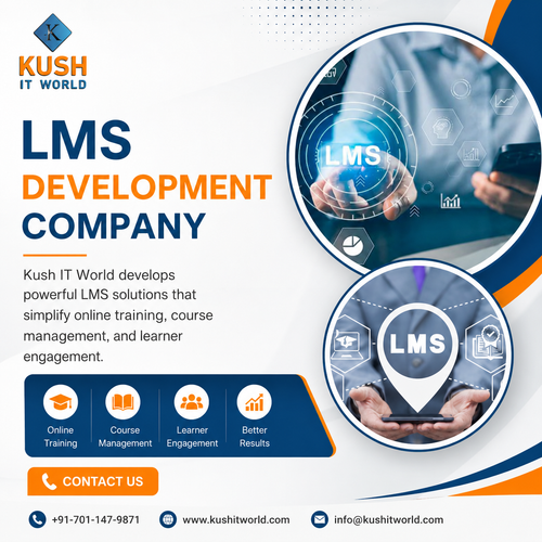 LMS Development Company | Custom Learning Management System S #KushITWorldolutions by Kush IT Worl.png