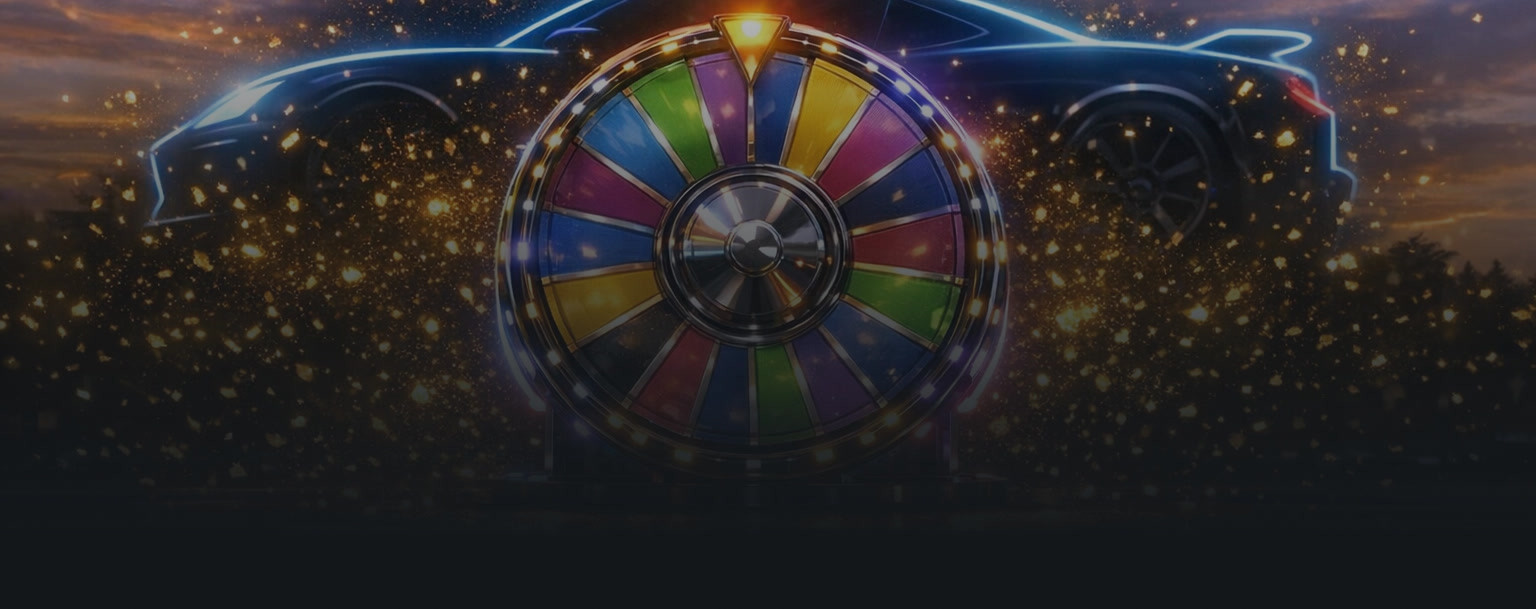 Forza Horizon 6 super wheelspin reward screen showing a spinning prize wheel