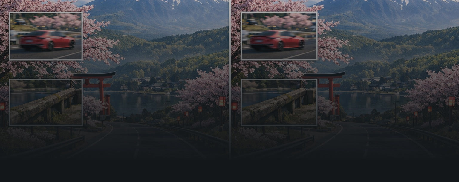 Side-by-side comparison of Forza Horizon 6 with DLSS vs FSR upscaling