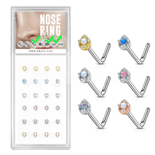 Tear Drop Prong Set Opal Center L Bend 20 Gauge 316L Surgical Steel Nose Bone.png