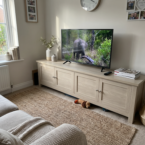 TV Unit with Storage: Remote and Device Storage.png