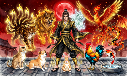 虾然觉醒 红月星空 五兽虚影.png