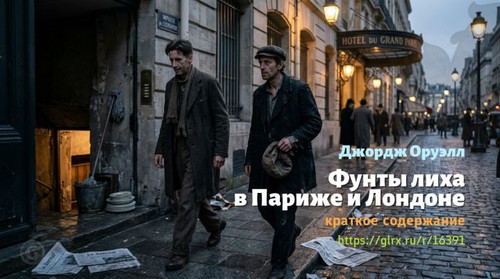 Читать краткий пересказ книги Джорджа Оруэлла «Фунты лиха в Париже и Лондоне». Джордж Оруэлл: «Фунты.jpg