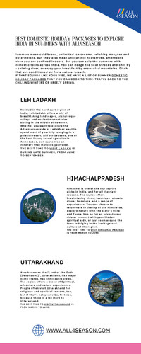 BEST DOMESTIC HOLIDAY PACKAGES TO EXPLORE INDIA IN SUMMERS WITH ALL4SEASON.jpg