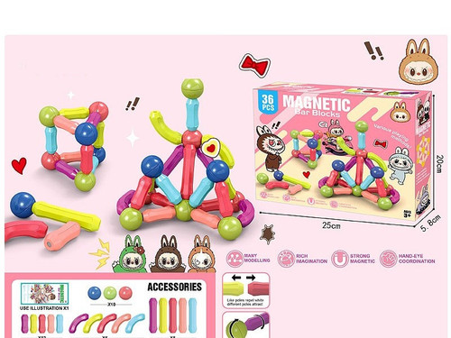 Magnetic Bar Blocks set 36pcs