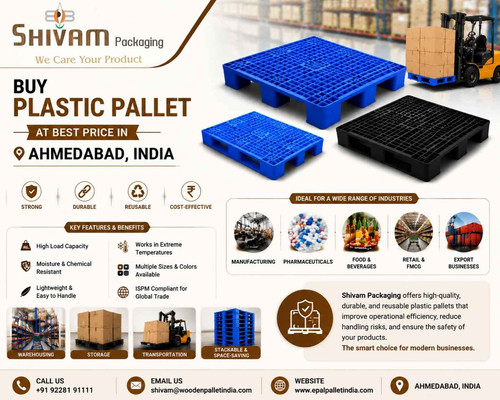 Buy Plastic Pallet at Best Price in Ahmedabad, India Shivam Packaging.jpg