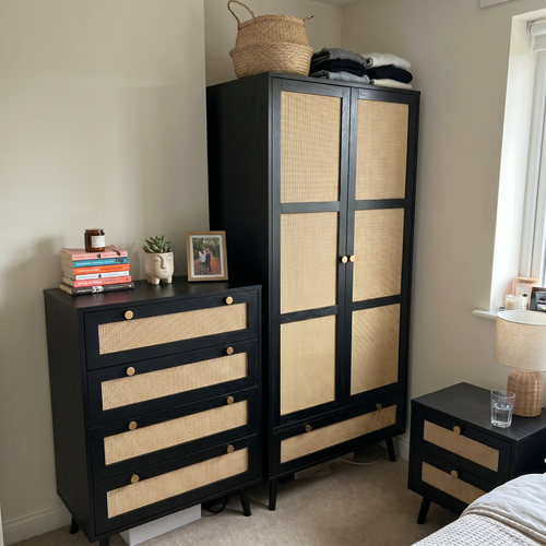 DHS Bedroom Furniture Set Option for Guest Room Storage Refresh: Wovena Black 3 Piece Rattan.png