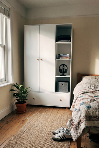 DHS White Wardrobe with Drawers for Selby Bedroom Storage.png