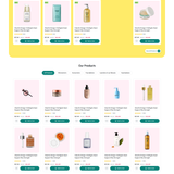 Ecommerce beauty website UI