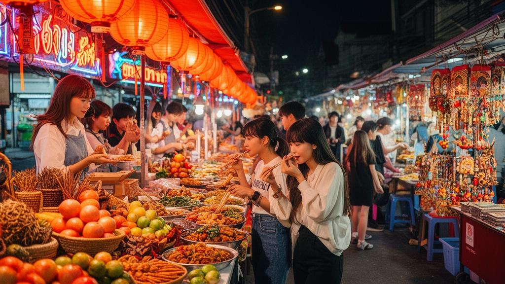방콕 야시장별 인기 먹거리와 쇼핑 리스트