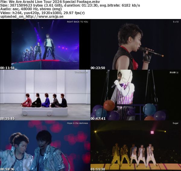 嵐 – We Are Arashi Live Tour Special Footage 2026.05.31