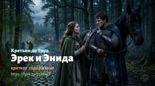 Читать краткий пересказ поэмы Кретьена де Труа «Эрек и Энида». Кретьен де Труа: «Эрек и Энида» Креть.jpg