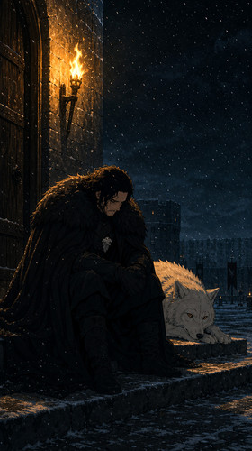 magnific jon snow sits alone on th Uyuj7olwny.jpg