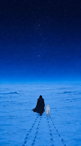 magnific jon snow walks alone into swaoJSMl8e.jpg