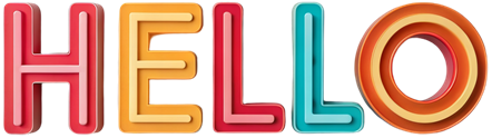 vecteezy bright and colorful 3d text spelling hello in vibrant hues 54486010.png