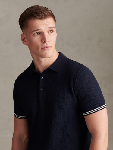 Polo T Shirt with Ribbed Collar.jpg