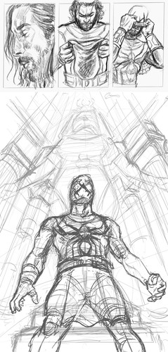Egyptian Spider Man sketch combo copy.jpg