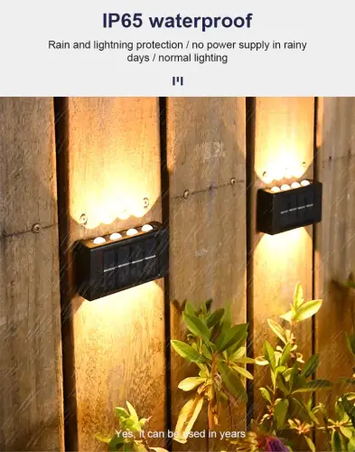 Solar Wall Lamp - Dual Light
