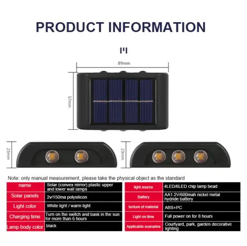 Solar Wall Lamp - Outdoor