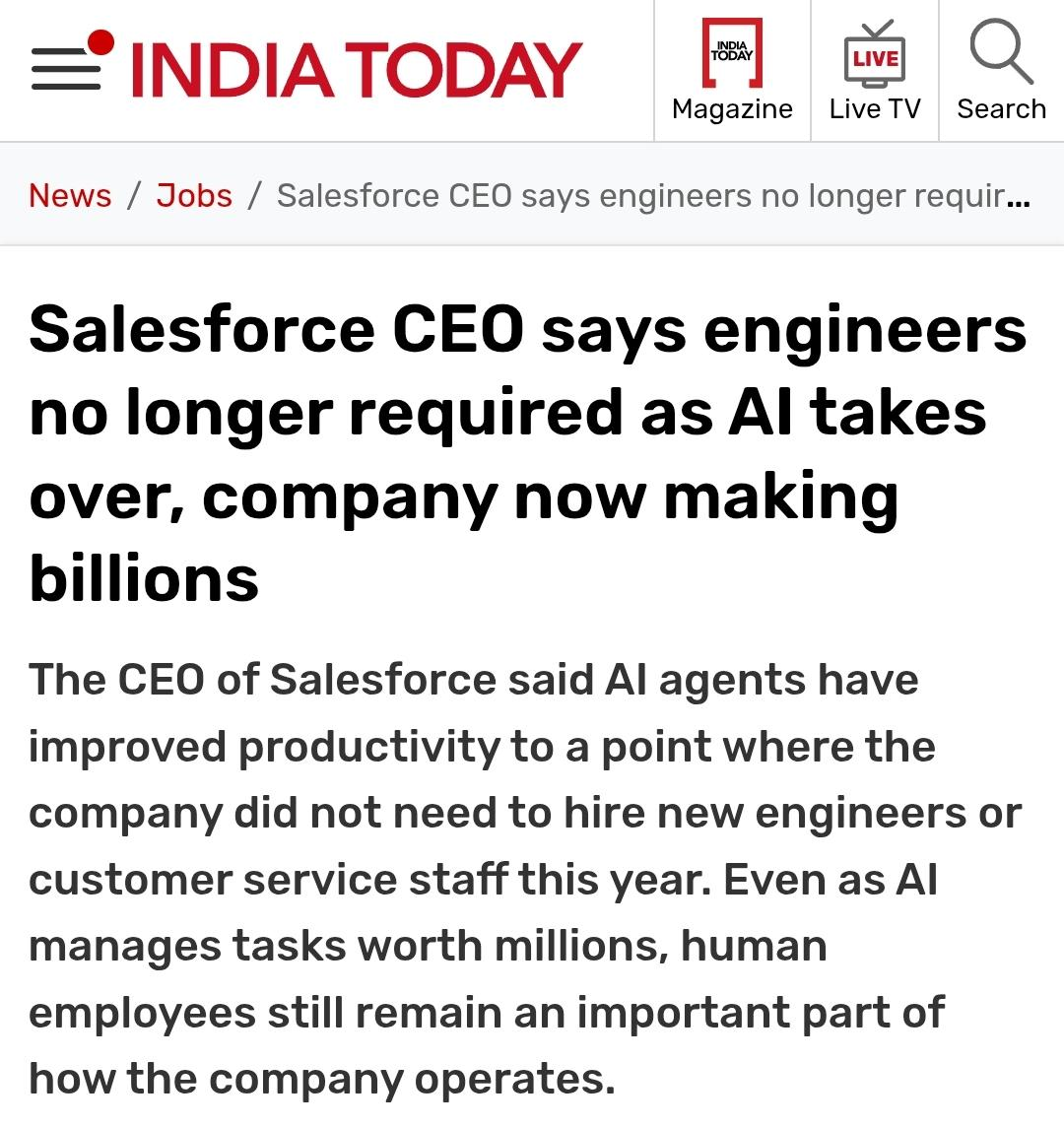 程序员 reaction：SalesforceCEosaysengineers
