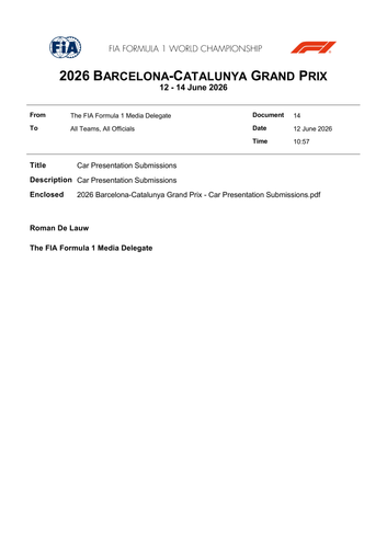 [Barcelona Catalunya GP]Doc 14 Car Presentation Submissions page 1.png