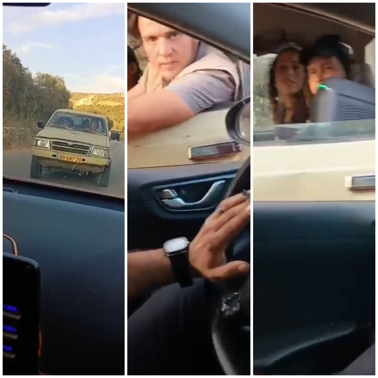 المستوطنون يعترضون طريق مركبات الفلسطينيين في منطقة واد الشاعر بين قرية اللبّن الشرقية ومدينة سلفيت....