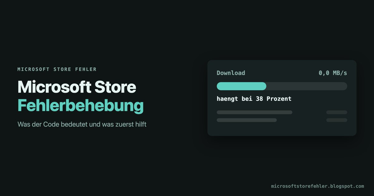 Microsoft Store Fehlerbehebung: So klappt's
