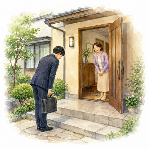 8. 伺います（うかがいます）— berkunjung; bentuk merendahkan diri.png