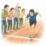 26. 応援します（おうえんします）— mendukung memberi semangat