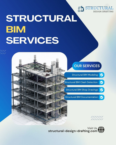 Structural BIM Services help AEC professionals create accurate digital models, improve coordination, and understand structural requirements before project execution. Our team works with Revit for structural modeling, 2D drafting, 3D BIM, structural steel modeling, and detailed project documentation. Choose Structural Design Drafting for reliable 3D Structural Modeling Services in Boston that deliver accurate models, clear documentation, and better project coordination.

Our Services:
Structural BIM Modeling
Structural BIM Clash Detection 
Structural BIM Shop Drawings
Structural BIM Documentation

Visit Us: https://structural-design-drafting.com/2d-3d-structural-drafting/3d-bim-structural-services.html