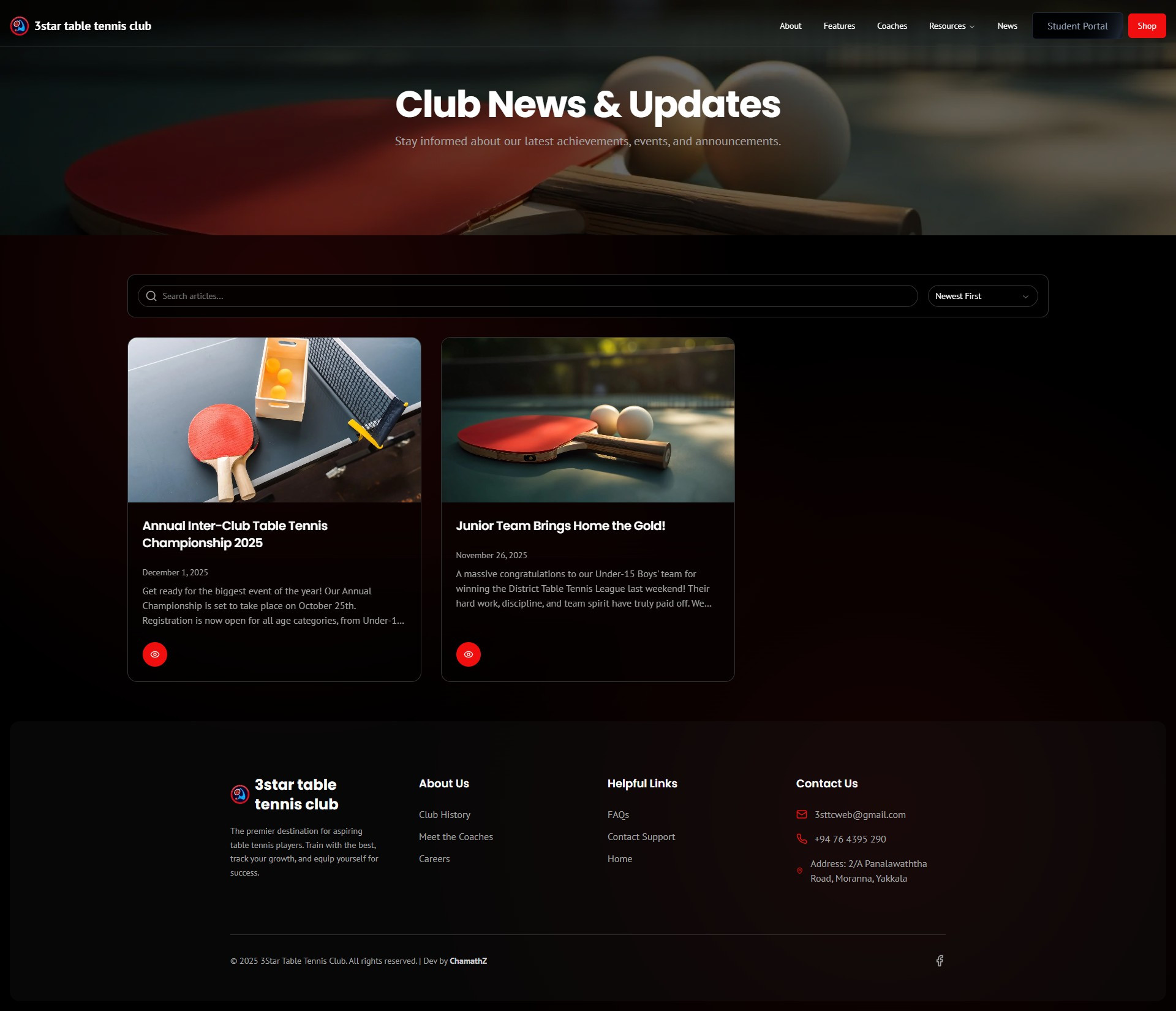 3STTC SportClub WebApplication - Visual 4