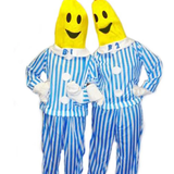 bananas pyjamas costume plain