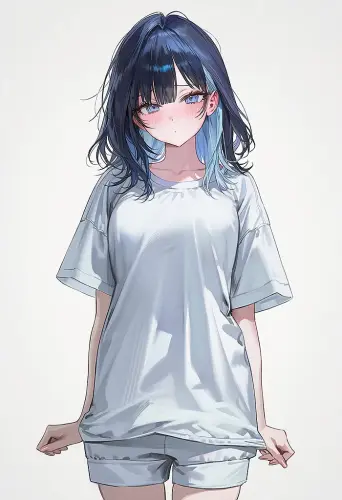 Haneul 15 casual.blushing shyly.webp