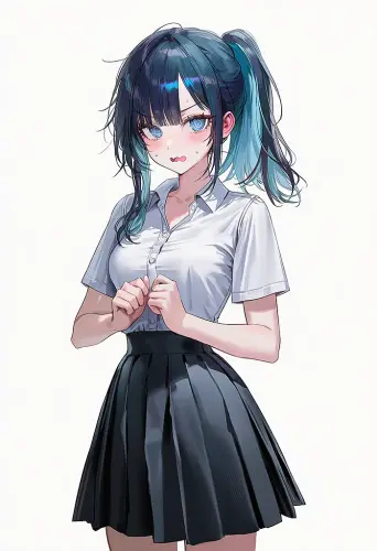 Haneul 15 schoolgirl.nervous pouting.webp