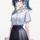 Haneul 15 schoolgirl.overwhelmed