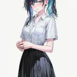 Haneul 15 schoolgirl.nervous
