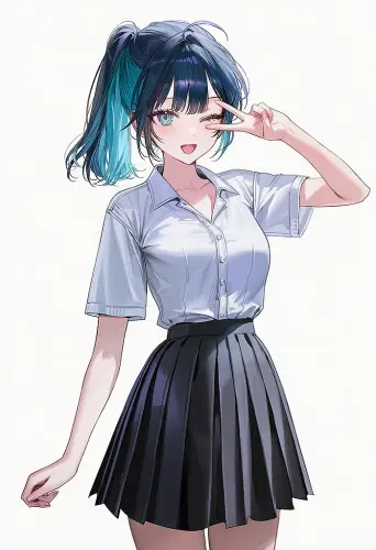 Haneul 15 schoolgirl.playful wink.webp