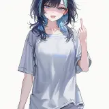 Haneul 15 casual.middle finger