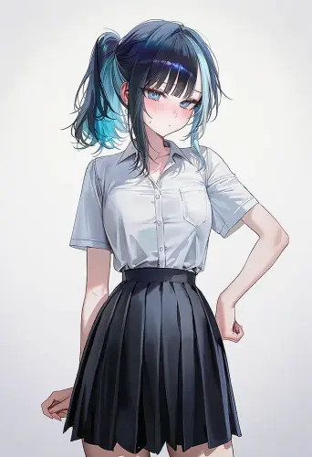 Haneul 15 schoolgirl.blushing shyly.webp