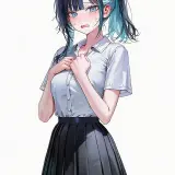 Haneul 15 schoolgirl.crying with eyes open