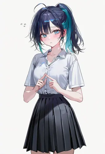 Haneul 15 schoolgirl.fidgeting shyly.webp