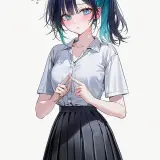 Haneul 15 schoolgirl.fidgeting shyly
